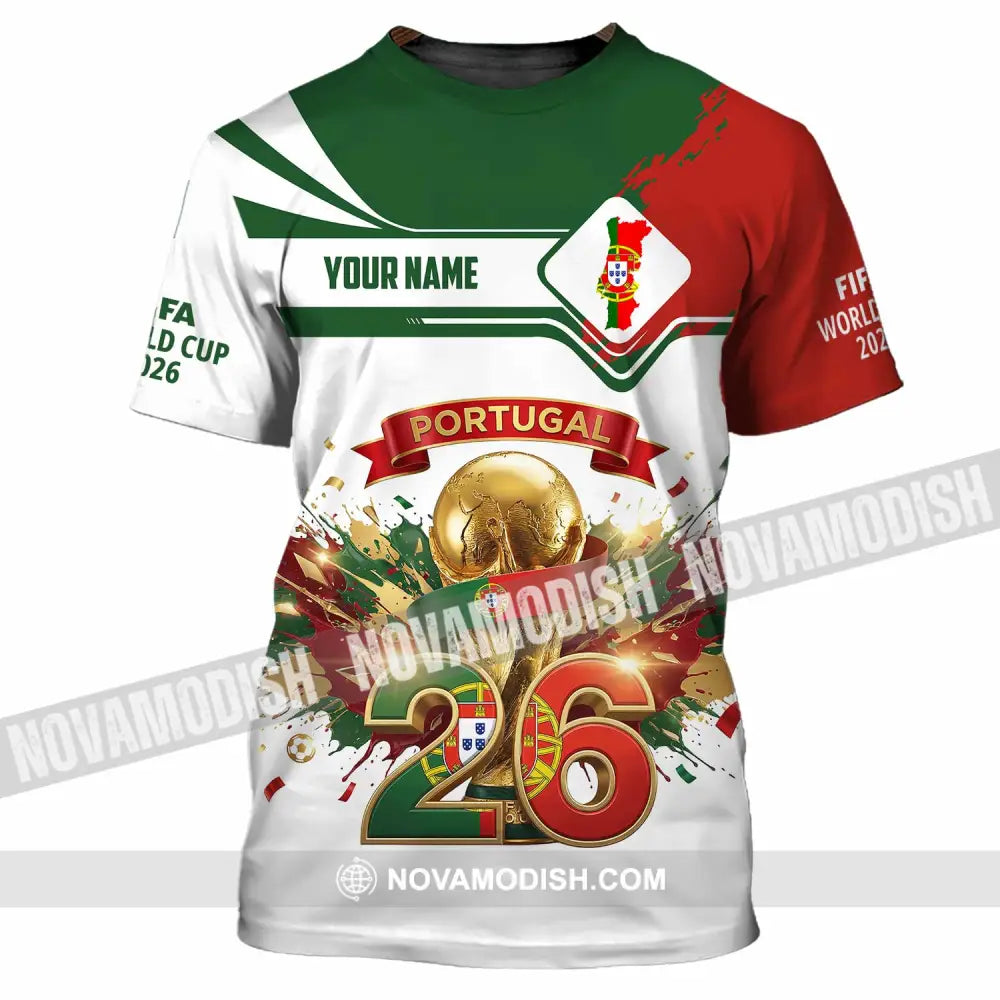 Unisex Shirt - Custom Portugal FIFA World Cup 2026 3D Shirt T-Shirt / S T-shirt