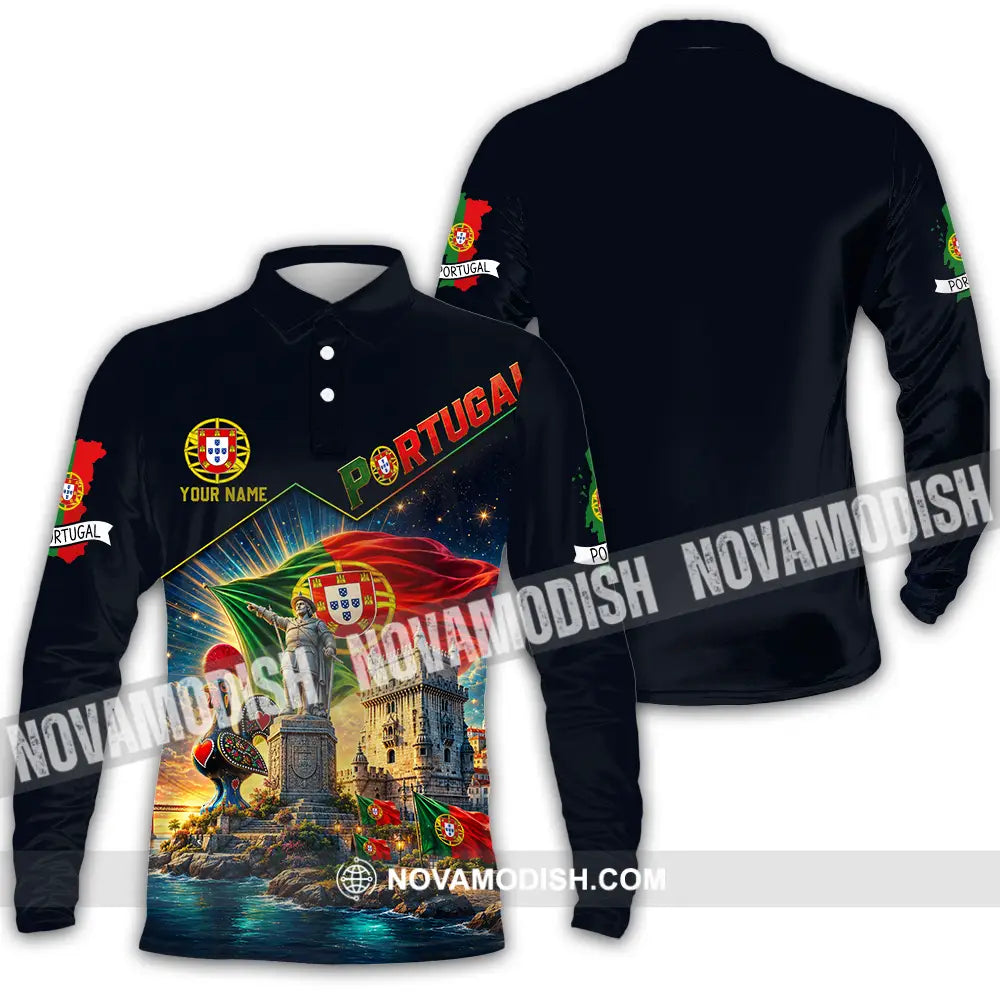 Unisex Shirt - Custom Portugal Shirt - Long Sleeve Polo / S - T-shirt