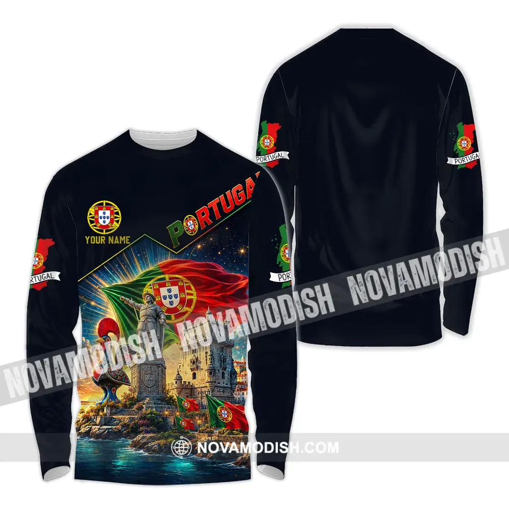 Unisex Shirt - Custom Portugal Shirt - Long Sleeve Shirt / S - T-shirt