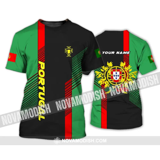 Unisex Shirt - Custom Portugal Name Shirt Portugal Logo Shirt - Custom Name T-Shirt / S T-shirt
