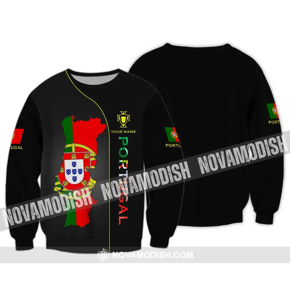 Unisex Shirt - Custom Portugal Name Shirt - Portugal Shirt Custom Name Long Sleeve / S T-shirt