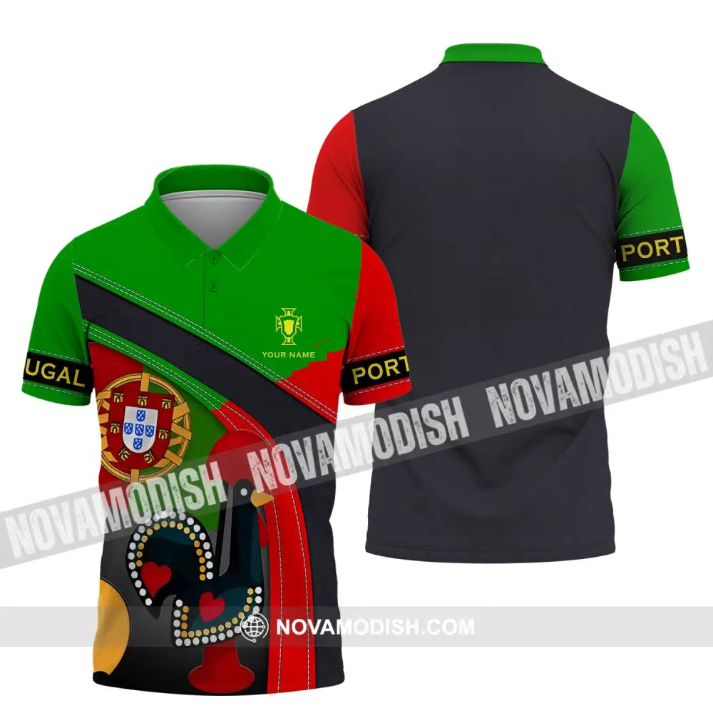 Unisex Shirt - Custom Portugal Name Shirt Portugal Shirt - Custom Name Polo Shirt / S T-shirt