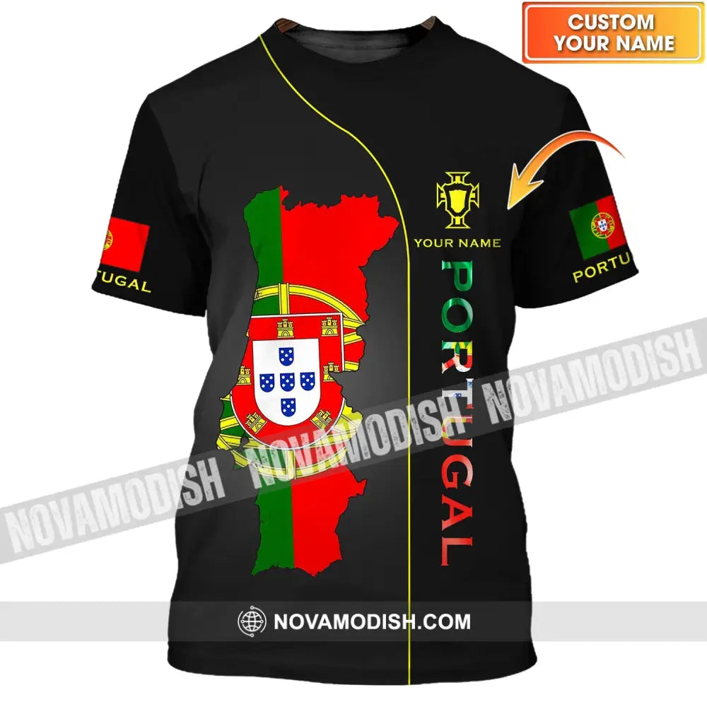 Unisex Shirt - Custom Portugal Name Shirt - Portugal Shirt Custom Name T-shirt