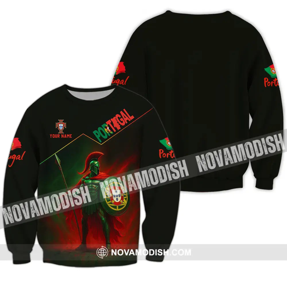 Unisex Shirt - Custom Portugal Warrior Shirt Long Sleeve / S T-shirt