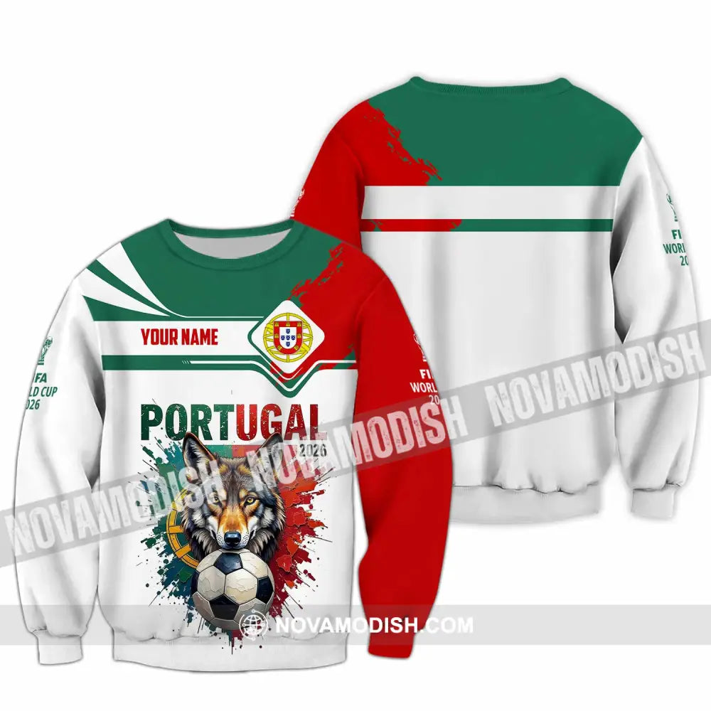 Unisex Shirt - Custom Portugal World Cup 2026 3D Shirt - Long Sleeve / S - T-shirt