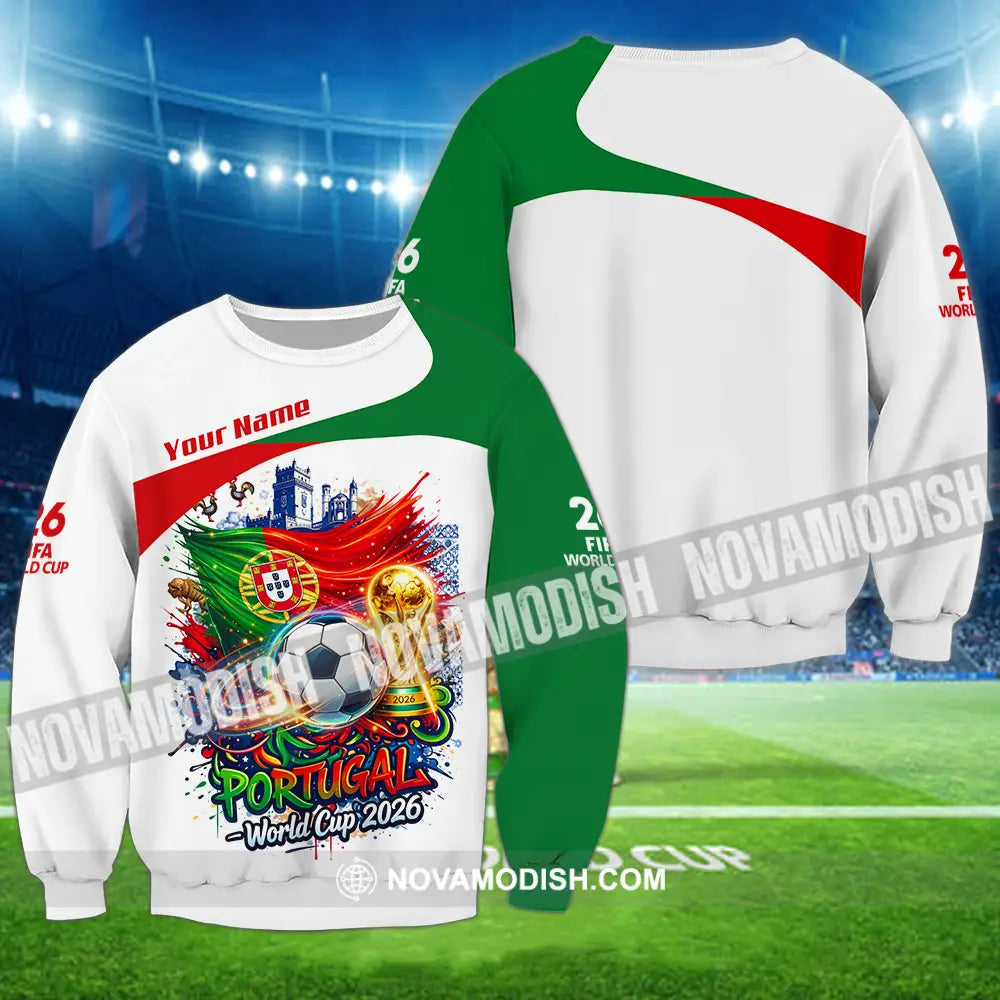 Unisex Shirt - Custom Portugal World Cup 2026 3D Shirt - Long Sleeve / S - T-shirt