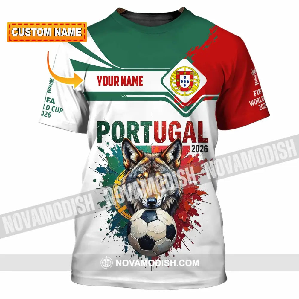 Unisex Shirt - Custom Portugal World Cup 2026 3D Shirt - T-shirt