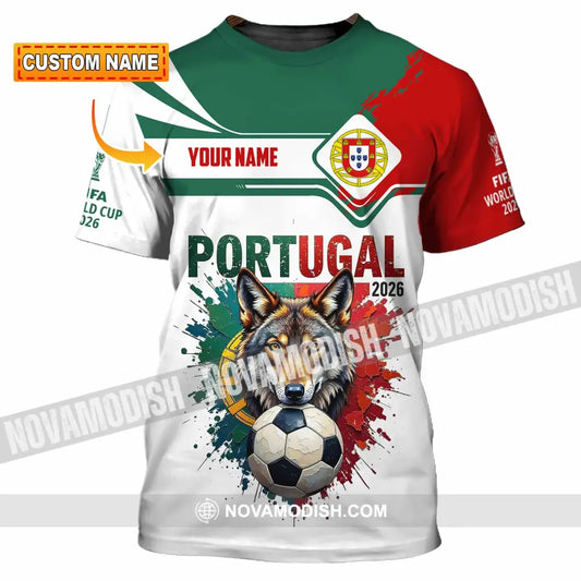 Unisex Shirt - Custom Portugal World Cup 2026 3D Shirt - T-shirt
