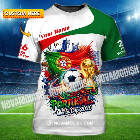 Unisex Shirt - Custom Portugal World Cup 2026 3D Shirt - T-shirt