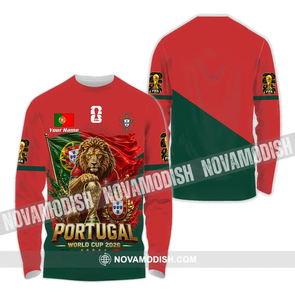 Unisex Shirt - Custom Portugal World Cup 2026 Shirt - Long Sleeve Shirt / S - T-shirt