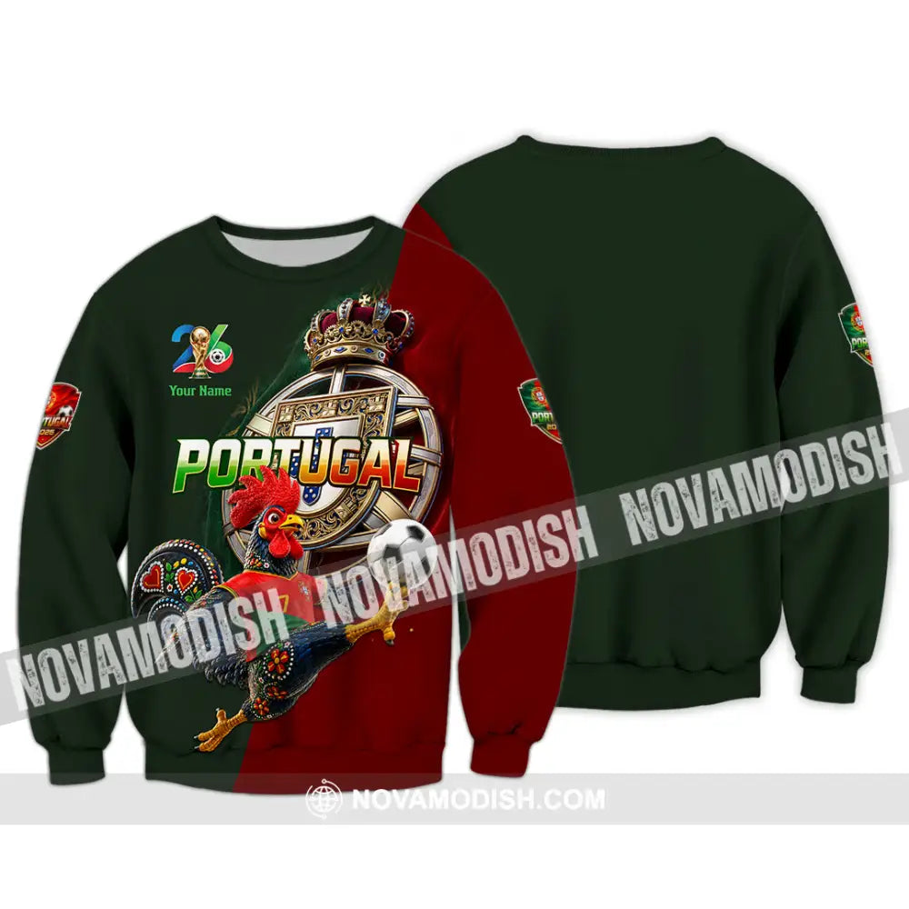 Unisex Shirt - Custom Portugal World Cup 2026 Shirt - Long Sleeve / S - T-shirt