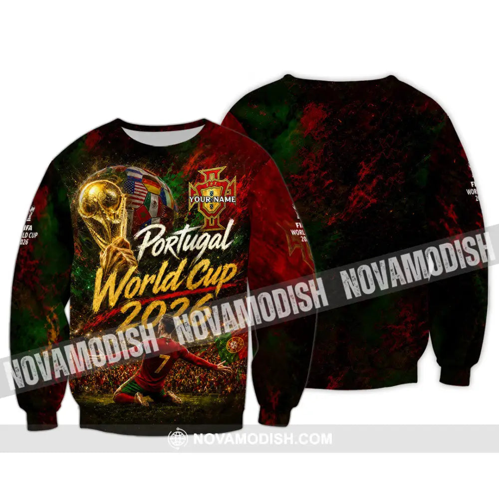 Unisex Shirt - Custom Portugal World Cup 2026 Shirt - Long Sleeve / S - T-shirt