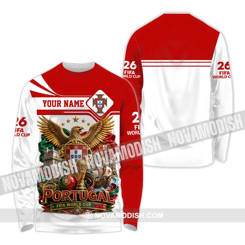 Unisex Shirt - Custom Portugal World Cup 2026 Shirt - Long Sleeve Shirt / S - T-shirt