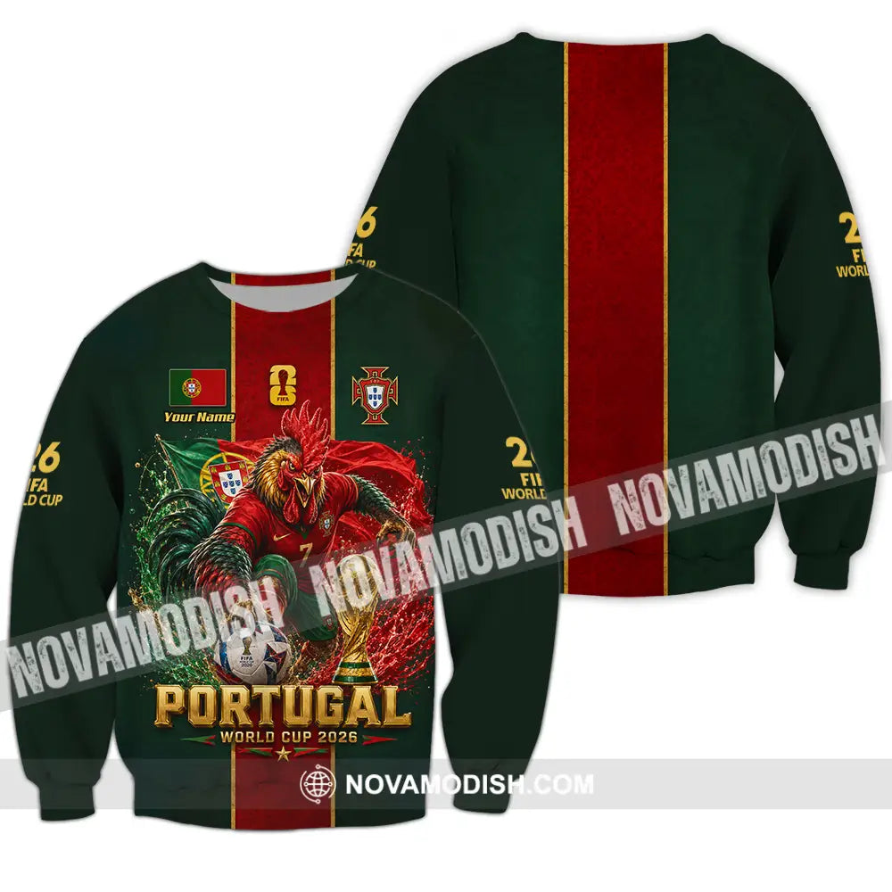Unisex Shirt - Custom Portugal World Cup 2026 Shirt - Long Sleeve / S - T-shirt
