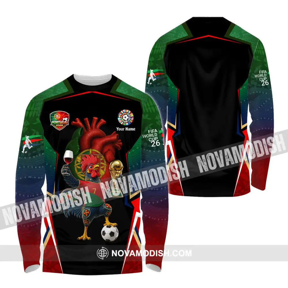 Unisex Shirt - Custom Portugal World Cup 2026 Shirt - Long Sleeve Shirt / S - T-shirt