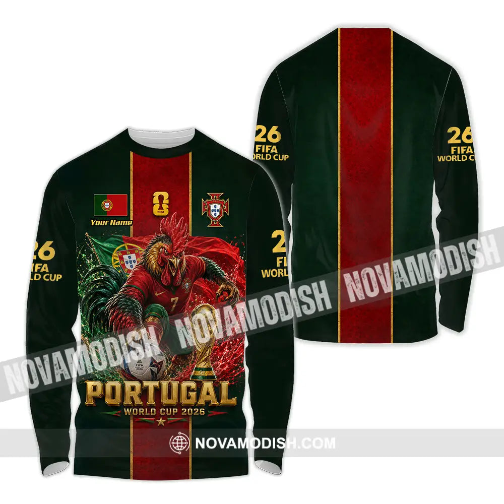 Unisex Shirt - Custom Portugal World Cup 2026 Shirt - Long Sleeve Shirt / S - T-shirt