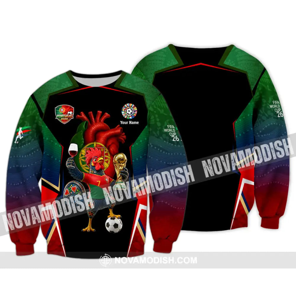 Unisex Shirt - Custom Portugal World Cup 2026 Shirt - Long Sleeve / S - T-shirt