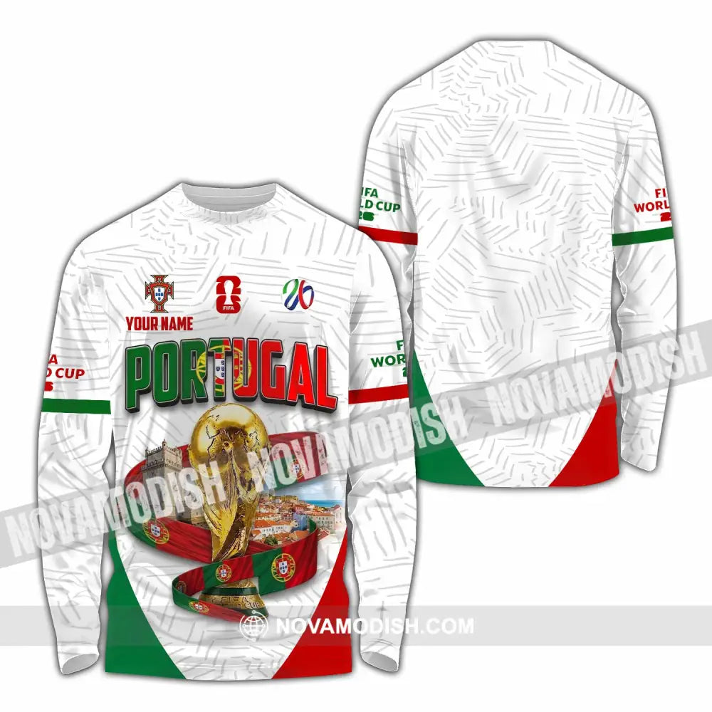 Unisex Shirt - Custom Portugal World Cup 2026 Shirt - Long Sleeve Shirt / S - T-shirt