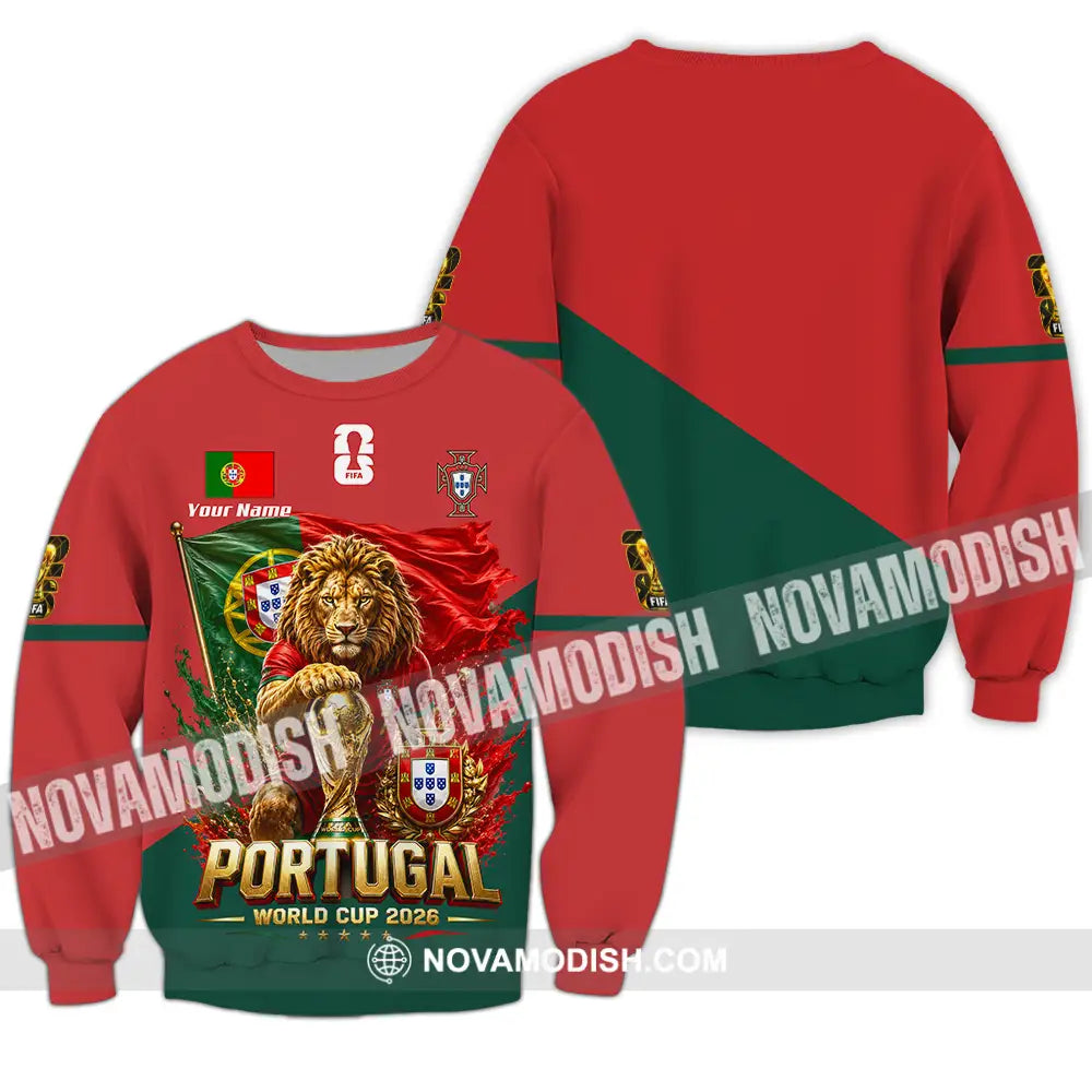 Unisex Shirt - Custom Portugal World Cup 2026 Shirt - Long Sleeve / S - T-shirt