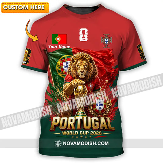 Unisex Shirt - Custom Portugal World Cup 2026 Shirt - T-shirt