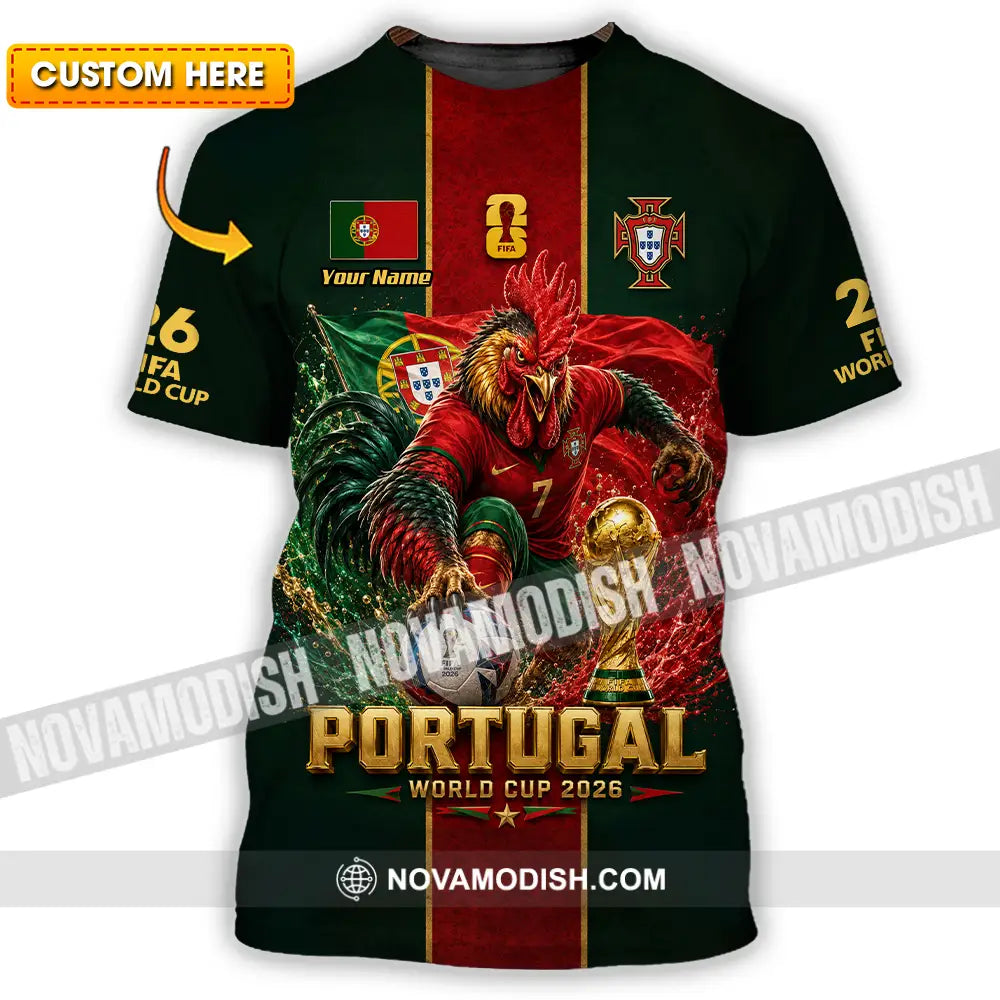 Unisex Shirt - Custom Portugal World Cup 2026 Shirt - T-shirt