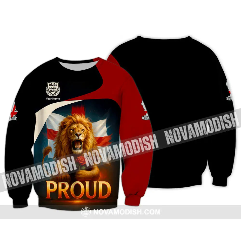 Unisex Shirt - Custom Proud England Shirt Long Sleeve / S T-shirt