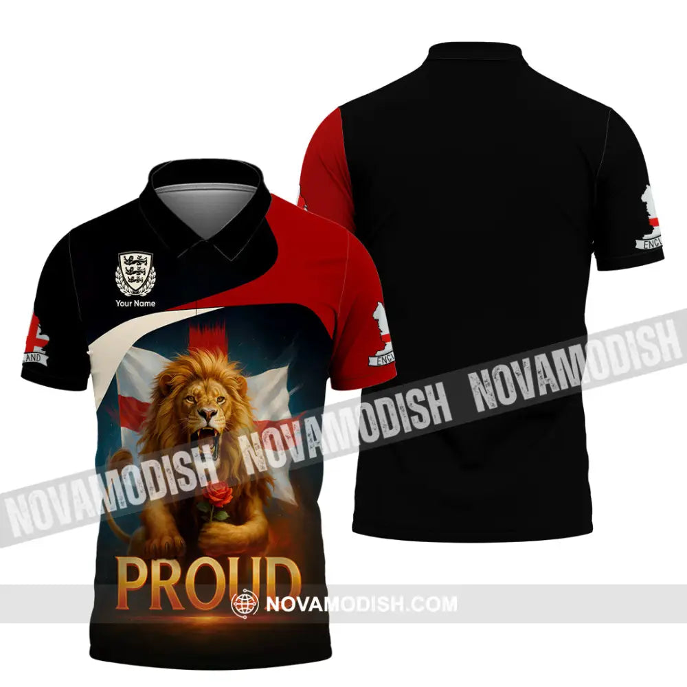 Unisex Shirt - Custom Proud England Shirt Polo Shirt / S T-shirt