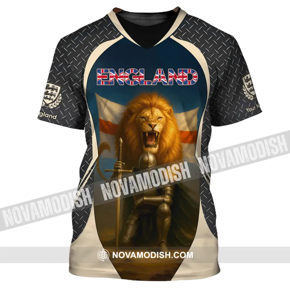 Unisex Shirt - Custom Proud England Shirt T-Shirt / S T-shirt