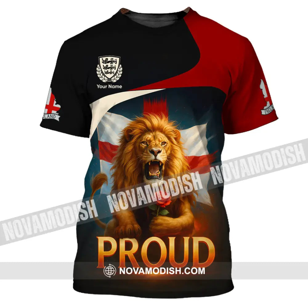 Unisex Shirt - Custom Proud England Shirt T-Shirt / S T-shirt