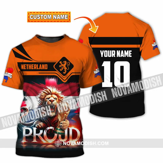 Unisex Shirt - Custom Proud Netherlands World Cup 2026 3D Shirt T-shirt