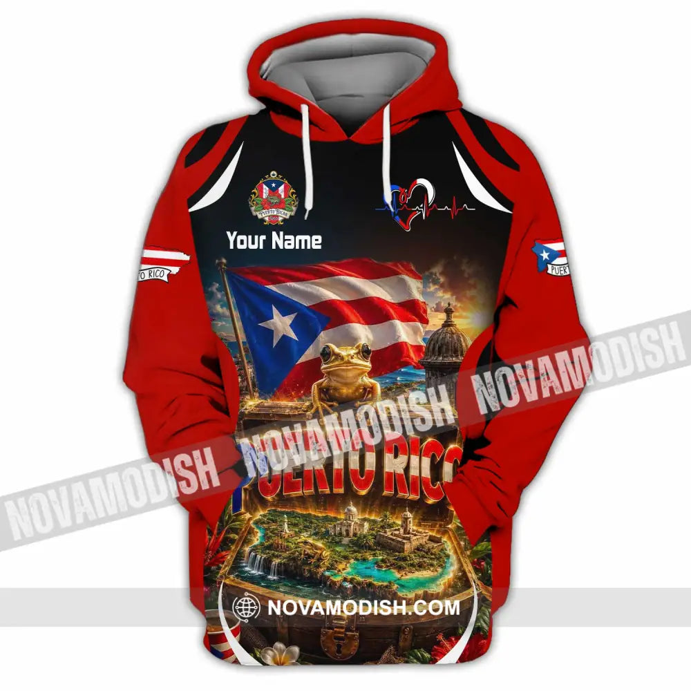 Unisex Shirt - Custom Puerto Rico Shirt - Hoodie / S - T-shirt