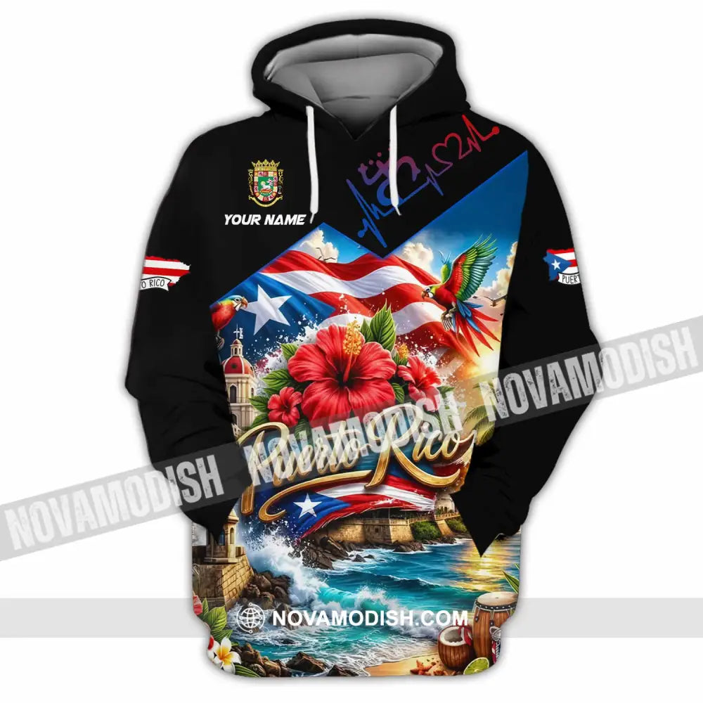 Unisex Shirt - Custom Puerto Rico Shirt - Hoodie / S - T-shirt