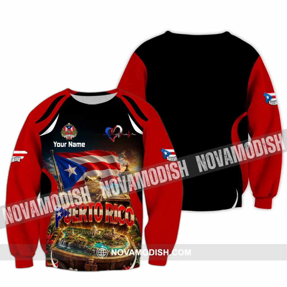 Unisex Shirt - Custom Puerto Rico Shirt - Long Sleeve / S - T-shirt