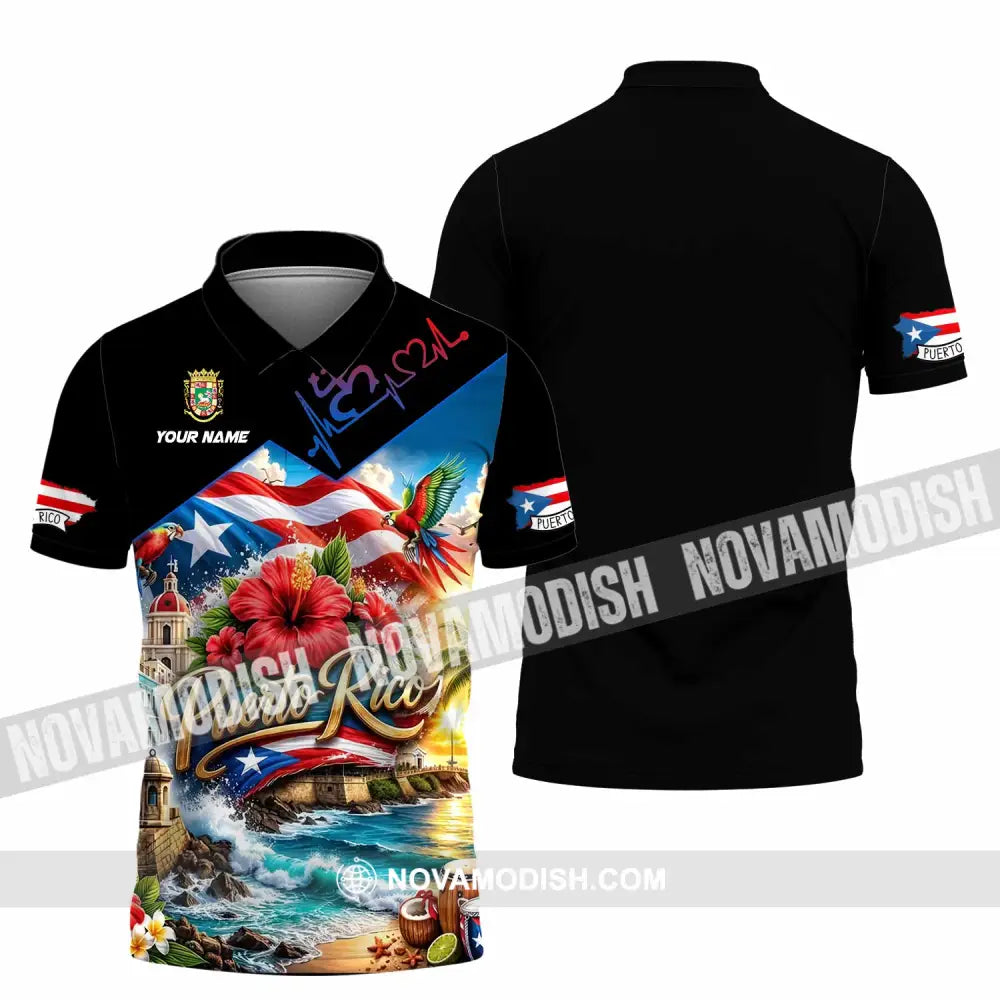 Unisex Shirt - Custom Puerto Rico Shirt - Polo Shirt / S - T-shirt
