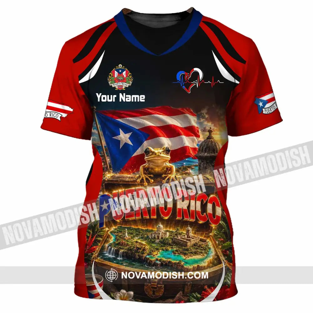 Unisex Shirt - Custom Puerto Rico Shirt - T-Shirt / S - T-shirt
