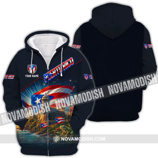 Unisex Shirt - Custom Puerto Rico Shirt - Zipper Hoodie / S - T-shirt
