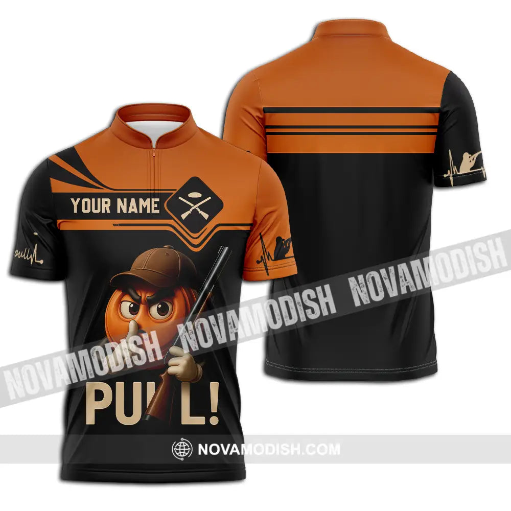 Unisex Shirt - Custom Pull Shirt Zipper Polo Shirt / S T-shirt