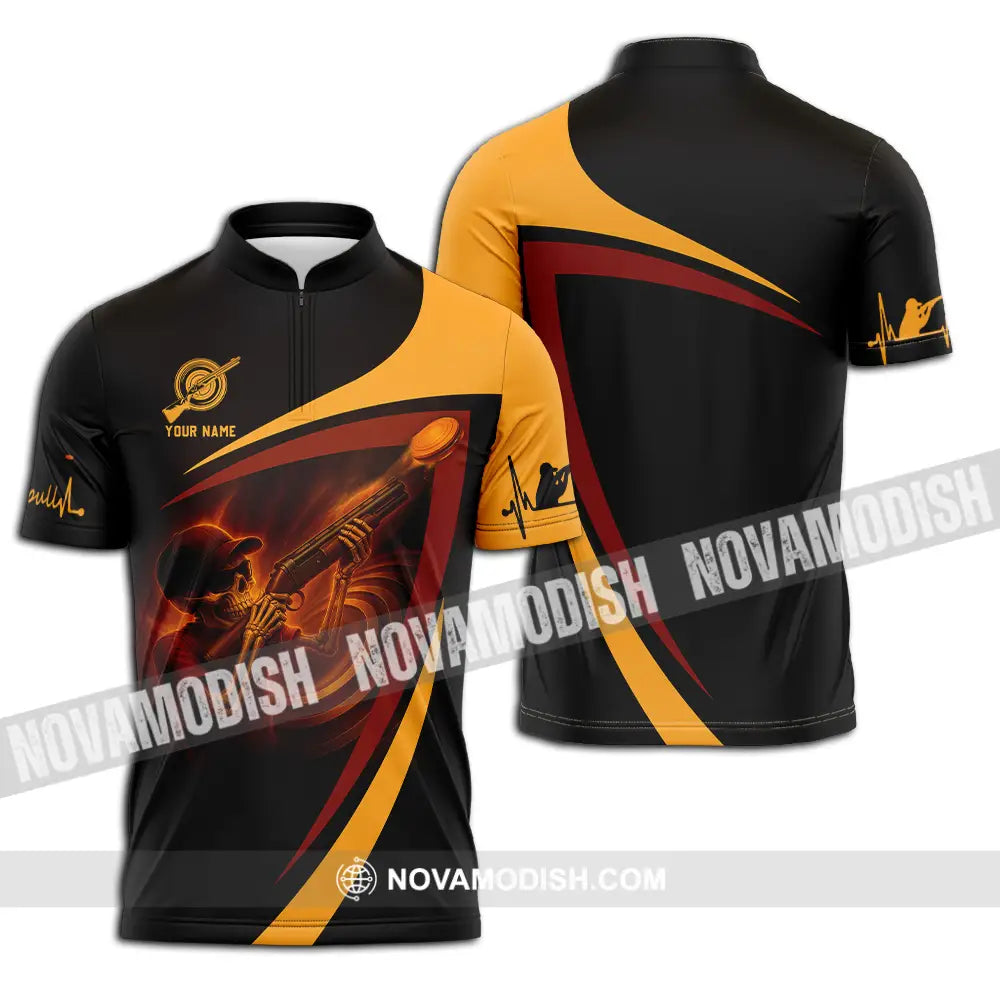 Unisex Shirt - Custom Pull Shirt Zipper Polo Shirt / S T-shirt
