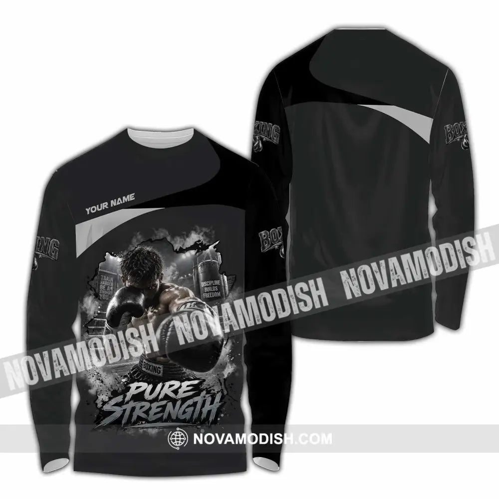 Unisex Shirt - Custom Pure Strength Shirt - Long Sleeve Shirt / S - T-shirt