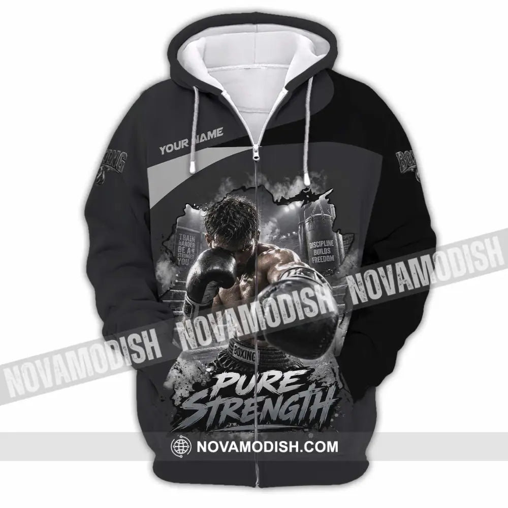 Unisex Shirt - Custom Pure Strength Shirt - Zipper Hoodie / S - T-shirt
