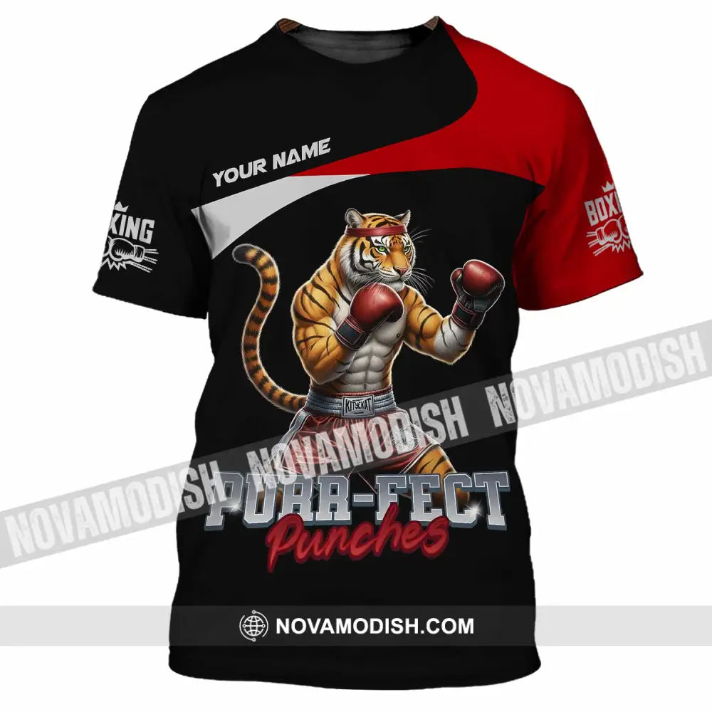 Unisex Shirt - Custom Purr-fect Punches Boxing 3D Shirt T-Shirt / S T-shirt