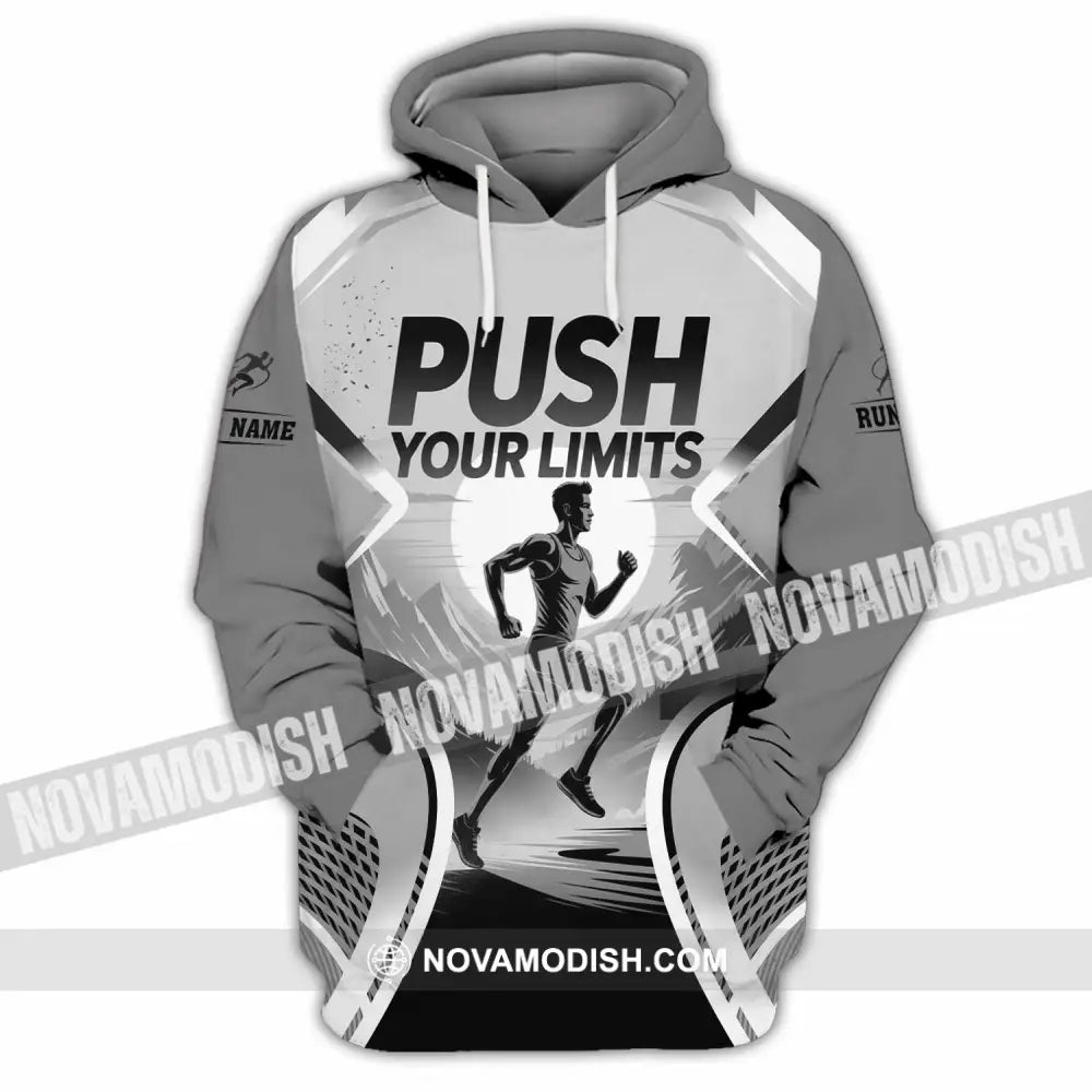 Unisex Shirt - Custom Push Your Limits Running 3D Shirt - Hoodie / S - T-shirt