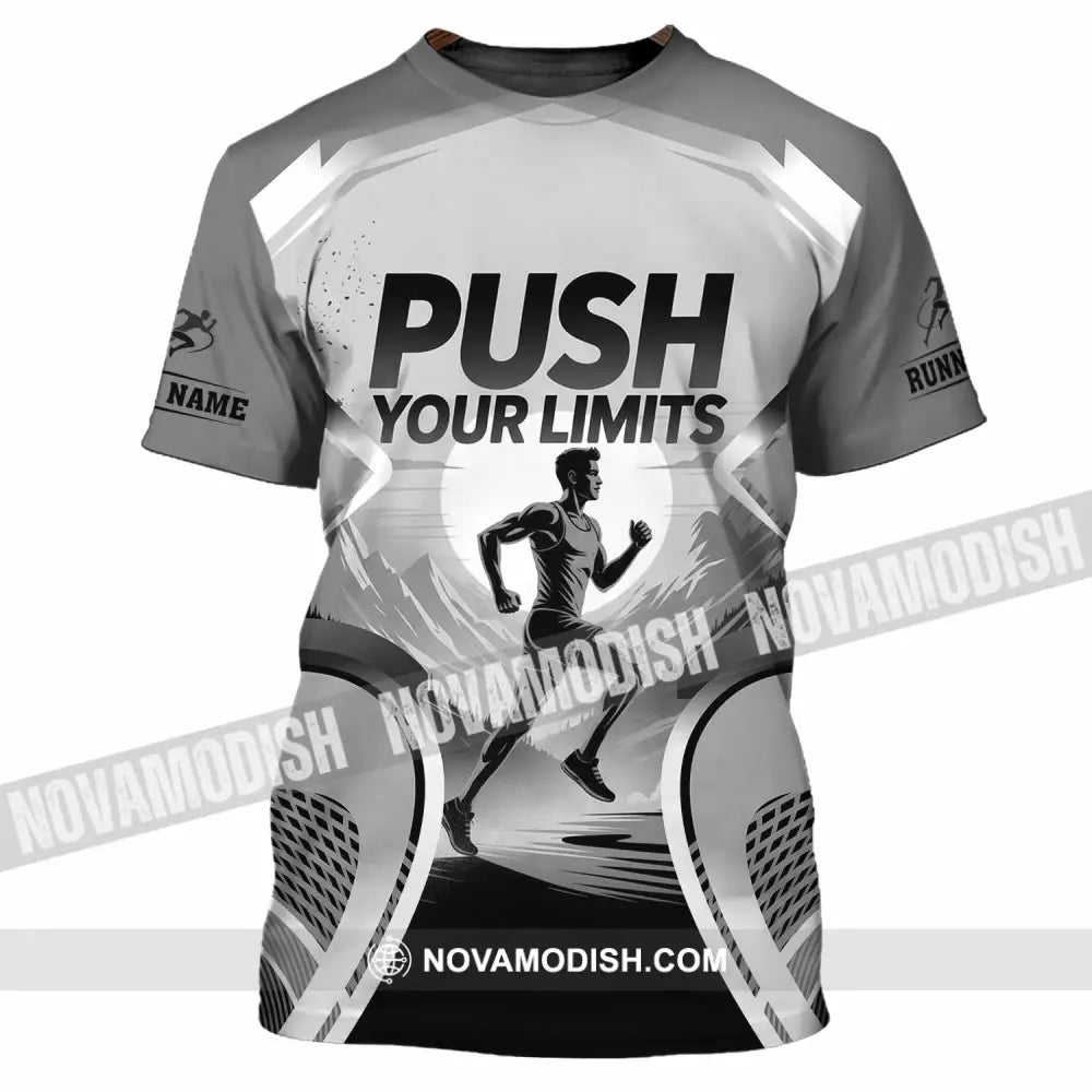 Unisex Shirt - Custom Push Your Limits Running 3D Shirt - T-Shirt / S - T-shirt