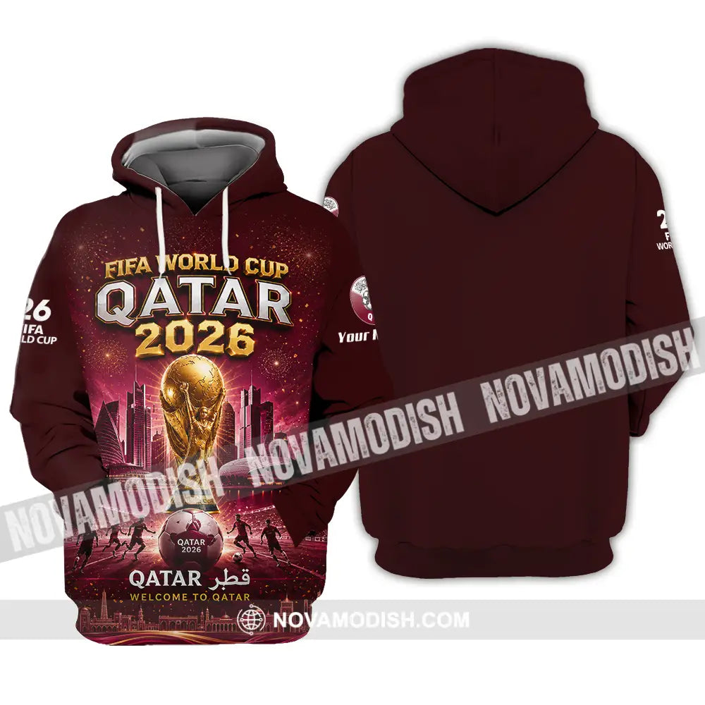 Unisex Shirt - Custom Qatar World Cup 2026 Shirt - Hoodie / S - T-shirt