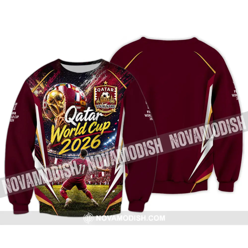 Unisex Shirt - Custom Qatar World Cup 2026 Shirt - Long Sleeve / S - T-shirt