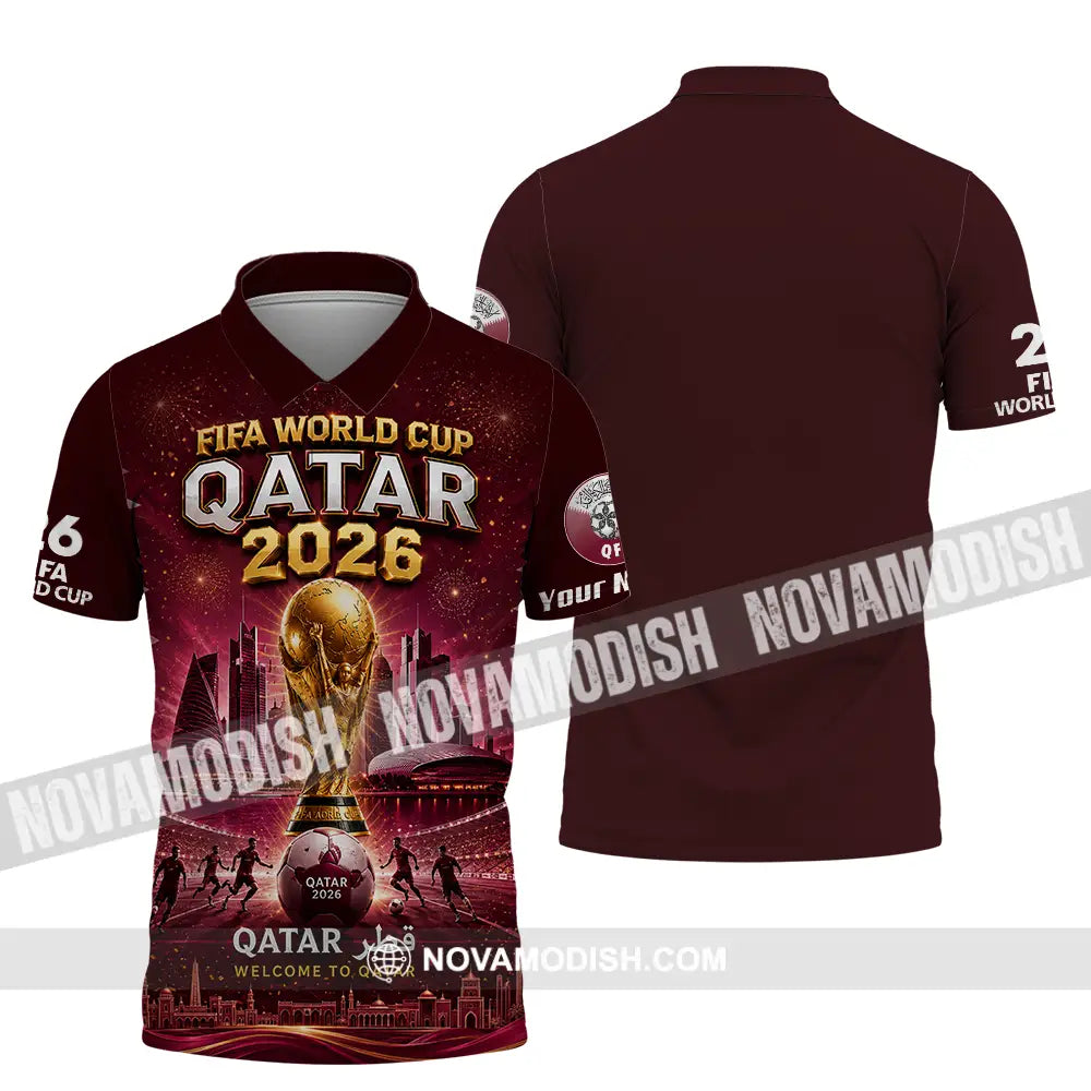 Unisex Shirt - Custom Qatar World Cup 2026 Shirt - Polo Shirt / S - T-shirt