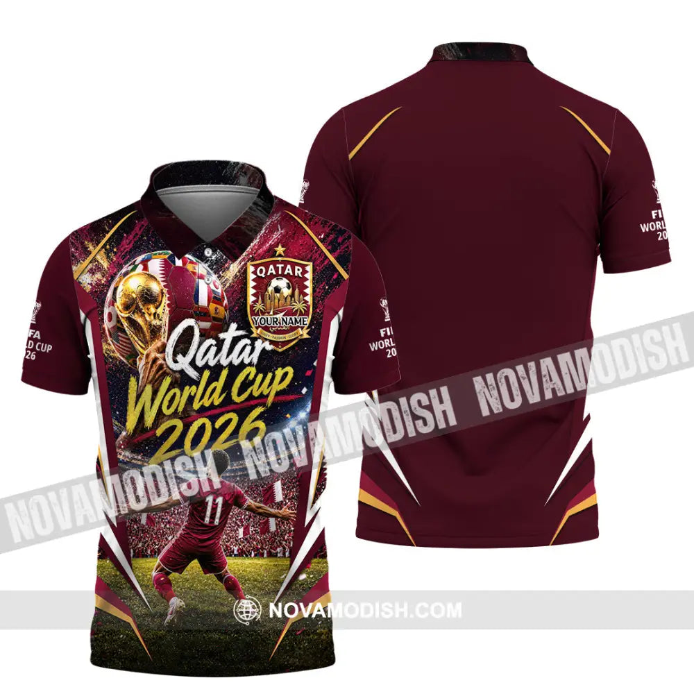 Unisex Shirt - Custom Qatar World Cup 2026 Shirt - Polo Shirt / S - T-shirt