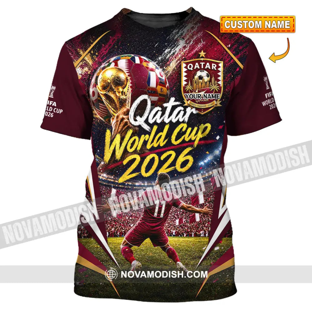 Unisex Shirt - Custom Qatar World Cup 2026 Shirt - T-shirt