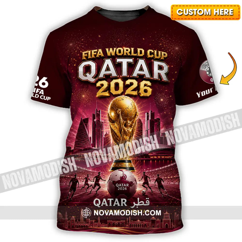 Unisex Shirt - Custom Qatar World Cup 2026 Shirt - T-shirt
