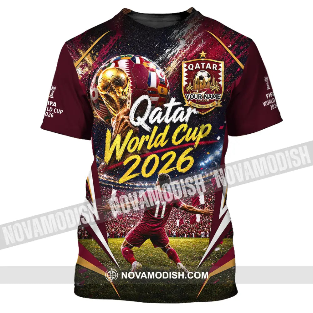 Unisex Shirt - Custom Qatar World Cup 2026 Shirt - T-Shirt / S - T-shirt